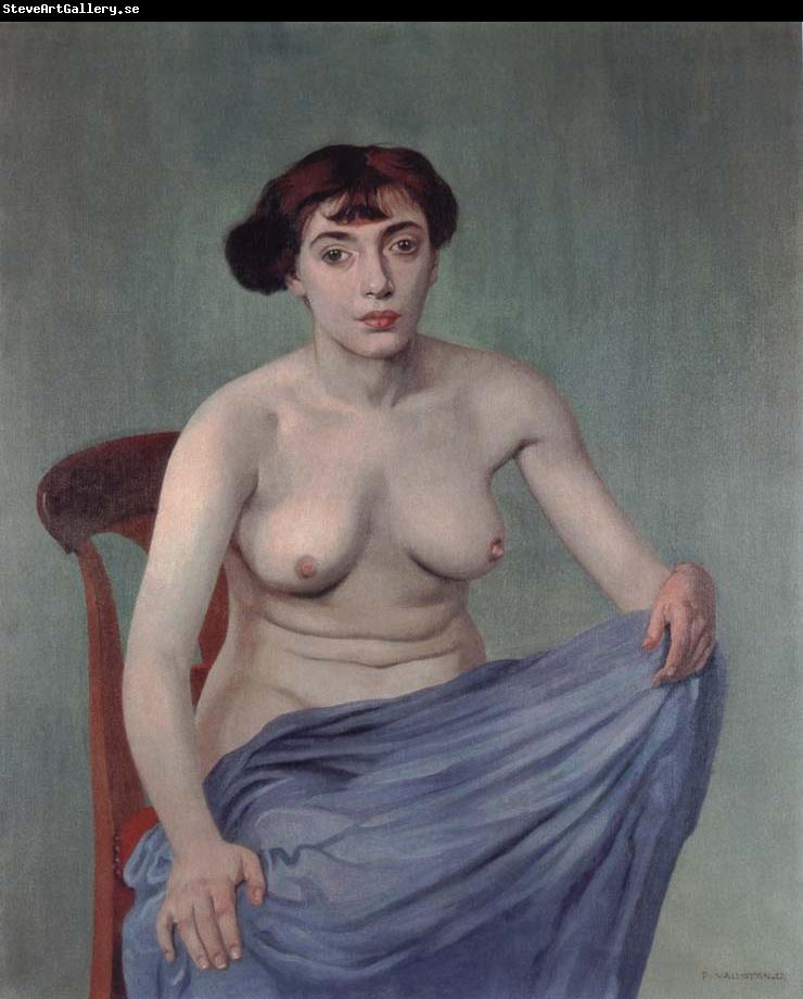 Felix Vallotton Torso with blue cloth